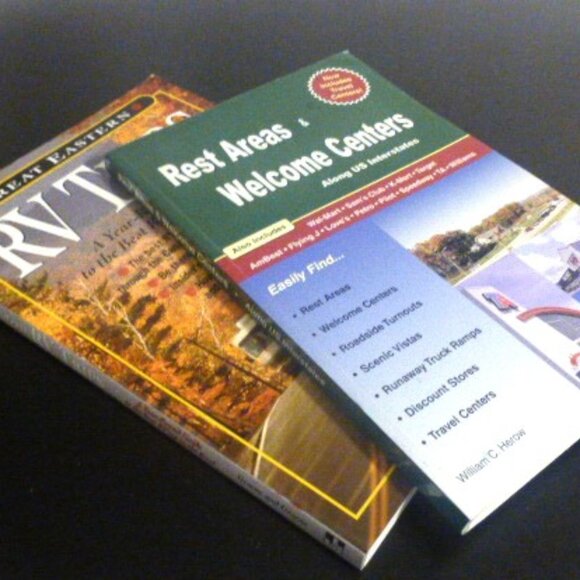 2 RV Books Great Eastern RV Trips & Rest Areas Welcome Centers US Interstate - Picture 1 of 16
